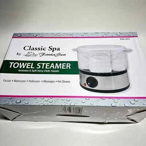 Fanta Sea Spa Towel Steamer w/ 6 Soft Terry Towels FSC-873 - Picture 1 of 1