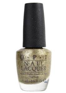 OPI Nail Lacquer # HL E13 ALL SPARKLY AND GOLD Discontinued Color Full Size NEW - Picture 1 of 1
