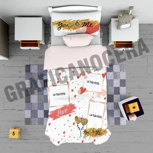 Plaid personalizzato con foto coperta letto idea regalo amore Ricorrenza - Foto 1 di 7