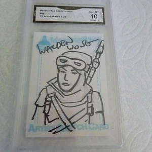 Tarjeta de boceto de artista REY WALDEN WONG AUTÓGRAFO POR ARTISTA 1/1 GRADO 10 L@@K - Imagen 1 de 2