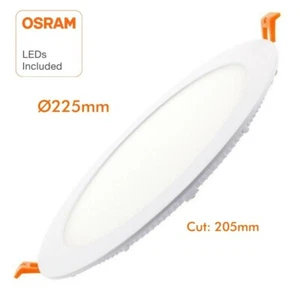 Foco empotrable de 20 W incl. chip LED OSRAM luz diurna downlight foco de techo empotrado - Imagen 1 de 27