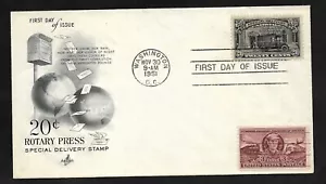 #E19 20c entrega especial - camión de correo - ArtCraft FDC + #993 - Imagen 1 de 2