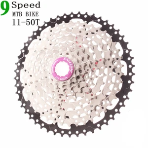 Ultralight MTB Bicycle 9Speed Cassette 11-50T Mountain Bike Wide Ratio Freewheel - Picture 1 of 14