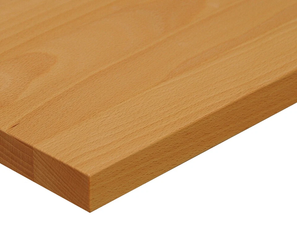 MARKENLOS TISCHPLATTE Massivholz BUCHE Holzplatte Platte roh oder geölt , DIY