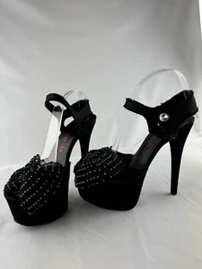 Pedro Garcia Natalie Swarovski crystal-embellished satin heels size 37 - Picture 1 of 15