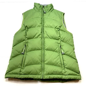 LL Bean Goose Down Puffer Quilted Women's XS Vest Lined Insulated Full Zip Green - Picture 1 of 14