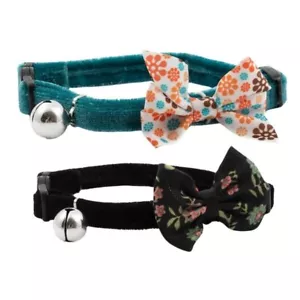 Ancol Vintage Bow Safety Cat Collar with Bell and Break-away Saftey Buckle - Picture 1 of 7