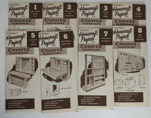 De colección. Lote de folletos de proyecto Celotex de cartón duro para HomeCraft 1-8 anuncios hágalo usted mismo - Imagen 1 de 10