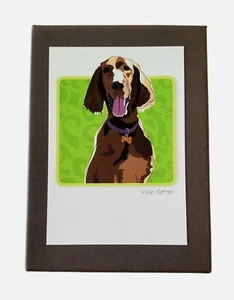 Grrreen Box Notes IRISH SETTER Dog 6 Cards and Envelopes *NEW* - Picture 1 of 3