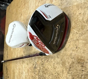 TAYLORMADE AEROBURNER 15* 3 wood Golf CLUB RH w cover graphite shaft - Picture 1 of 17