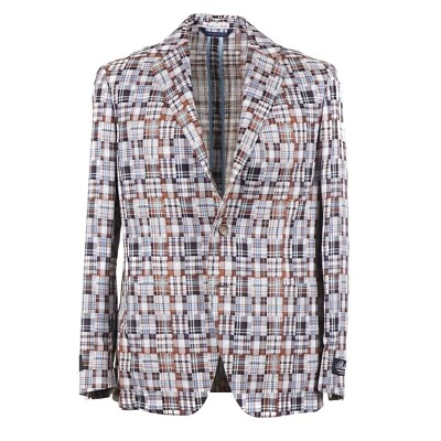 Abrigo Deportivo Belvest Patchwork Algodón a Cuadros 40R (UE 50) Chaqueta en Caja Modelo Foto 1 de 4