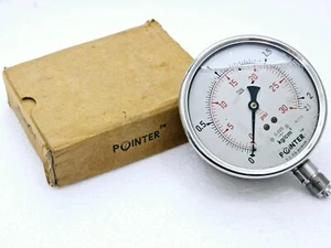 PRESSURE GAUGE POINTER LDS-100-GF-B64-DB-38B PRESSURE GAUGE 0-30 PSI #2 - Picture 1 of 6
