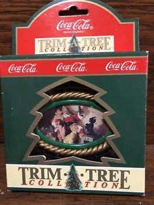 Coca-Cola`1990`Trim A Tree Collection,First Appeared Circa 64-Christmas Ornament - Picture 1 of 4