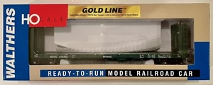 HO Walthers 932-40055, Canadian 50' Bulkhead Flat Car, BC Rail #818453 - Picture 1 of 4