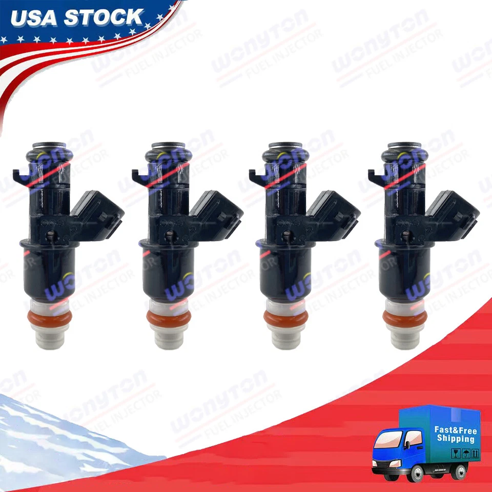 4 piezas inyectores de combustible OE 16450-R2E-L01 para 12-15 Honda HR-V Civic 1,8 L L4 Foto 1 de 4