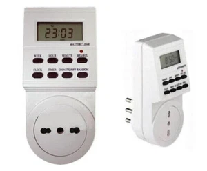 PRESA ELETTRICA 230 V TEMPORIZZATA CON TIMER SETTIMANALE E 24 ORE PROGRAMMABILE - Foto 1 di 4