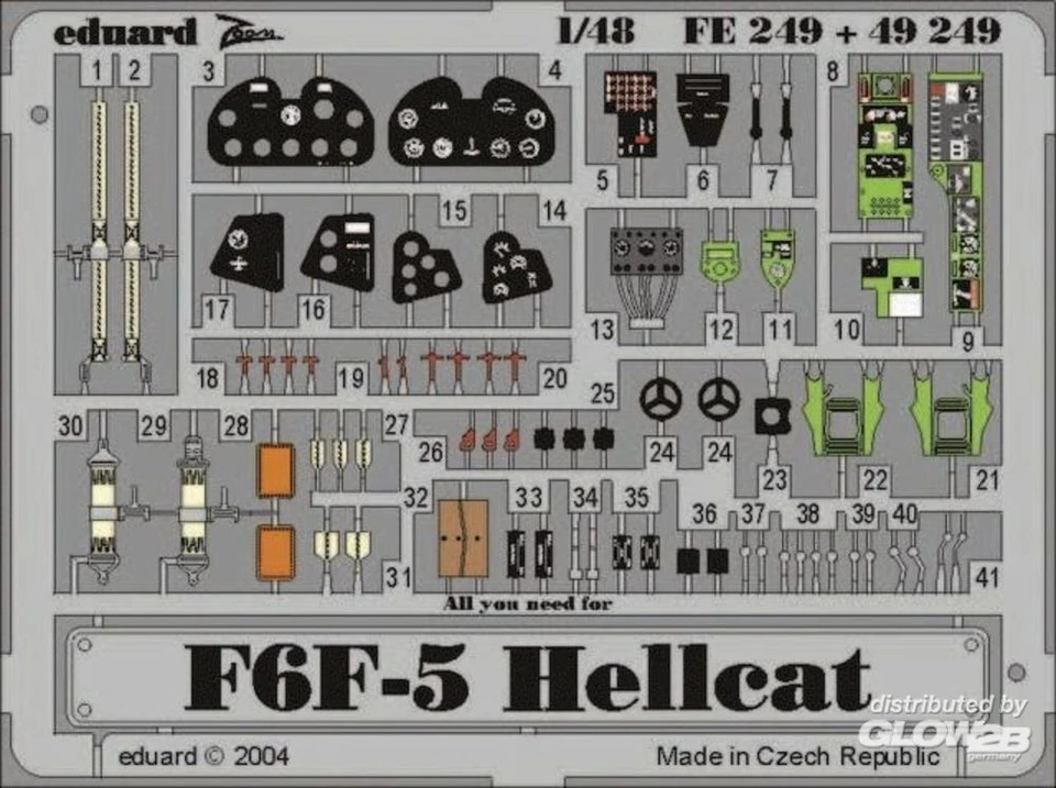 Eduard Accessories: F6F-5 Hellcat in 1:48 [7242249] - Immagine 1 di 1