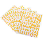 5 Sheets Golden Alphabet Letter Stickers for Bottles, Mailboxes, and Decals
