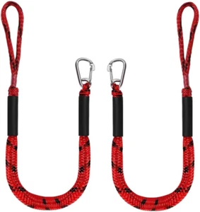 Bungee Dock Line 3ft Rope, 2 Pack, for Jet Ski, Kayak, Pontoon, Boat Accessories - Picture 1 of 16