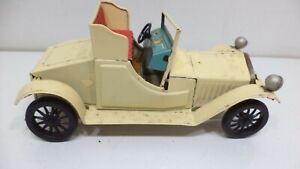 VINTAGE Tin Litho Japan Friction Car Toy 1913 Bandai Packard Convertible 