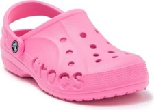 Crocs Unisex-Adult Men's and Women's Baya Clog, Size 9 - Pink Lemonade