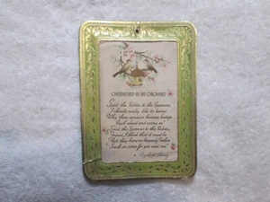 Vintage Elizabeth Cheney Overheard In An Orchard Poem Wall Plaque - Picture 1 of 6