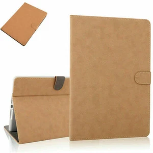For iPad 10.2 9th 8th Air 10.9 6th 9.7 Mini Leather Case Smart Flip Cover Stand - Picture 1 of 20
