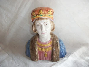CA Alcide Chaumeil Louis XII Bust French Faience - Picture 1 of 12