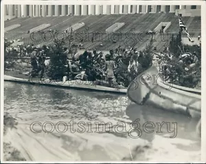 1926 Indianer in Kanus Soldat Feld 20er Jahre Pressefoto - Bild 1 von 2