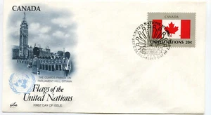United Nations #410 Flag Series 1983, Canada, ArtCraft, FDC - Picture 1 of 1
