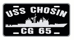 USS CHOSIN CG 65 License Plate Military Sign USN P01 - Picture 1 of 1