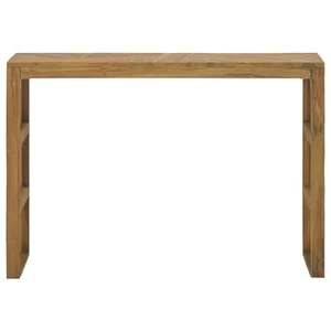 Solid Teak Wood Console Table Highboard Sideboard Wooden Side Table vidaXL - Picture 1 of 6