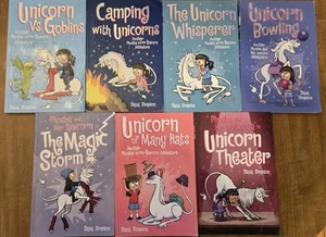 Lot 7 PHOEBE AND HER UNICORN Series Books Graphic Novels Dana Simpson Free Ship - Picture 1 of 10