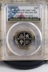 Cuarto de prueba 2019-S San Antonio Missions NP - PCGS - PR70DCAM - ¡Bonito! 8892 - Imagen 1 de 6