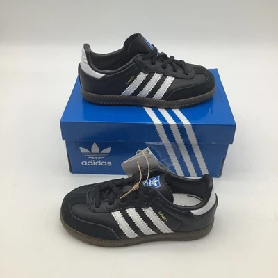 Adidas Samba OG EL I Toddler Black White Gum Sneakers Shoes IE3680 Size 9.5K New - Image 1 of 4