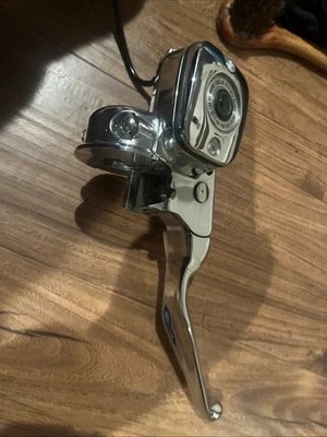 Chrome 9/16"" Brake Master Cylinder Harley-Davidson Fat Boy EFI FLSTFI 2001-2014 - Image 1 of 4