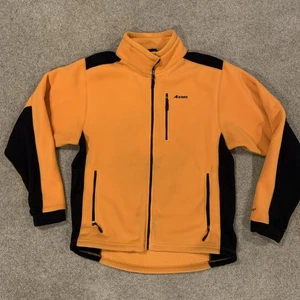 VTG EMS Eastern Mountain Sports Polartec Men's L Gold-Orange Black Fleece Jacket - Picture 1 of 12