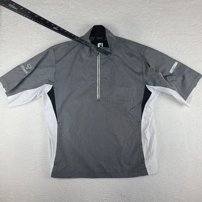 Foot Joy Sweater Mens XL Gray Dryjoys Hydrolite Rain Windbreaker Bolingbrook * - Image 1 of 4