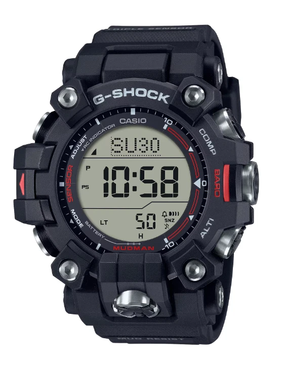 Casio G-Shock Master of G Mudman Tough Solar Black Resin Band Watch GW-9500-1