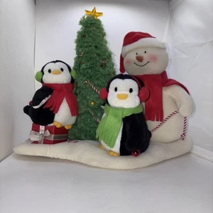 Hallmark Jingle Pals Very Merry Trio Singing Light Up Snowman Penguin Tested - Picture 1 of 9