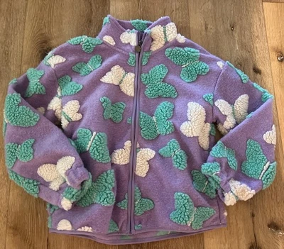 Новый с Ярлыками Lucky Brand девочек стриженный мех средний (10-12) молодежи полный молнии куртка. Лаванда - Изображение 1 из 4