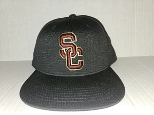  USC Trojans HEADWARE Baseball cap Hat Black  Snapback Flatbill New With Tag - Picture 1 of 7