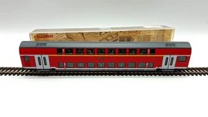 Fleischmann 1:87 H0 562701 K vagón de dos pisos 1/2. Kl.  DABpz 758 "Görlitz" embalaje original - Imagen 1 de 6