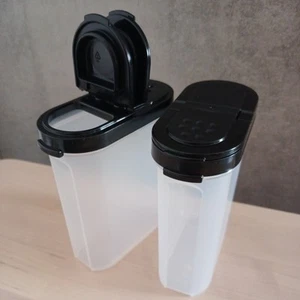 TUPPERWARE - A91 Gewürz-RIESE 270 ml. in schwarz GEWÜRZSTREUER Salz Pfeffer - Bild 1 von 4