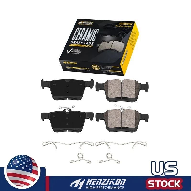 Pastilhas de freio traseiras de cerâmica para carro alemão Audi A3 VW Jetta Golf R Tiguan Atlas - Imagem 1 de 3