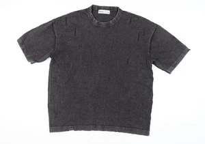 Bershka Unisex Grey Jersey T-Shirt, Size 12, Casual Style - Picture 1 of 12