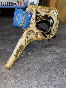 Giacomo Eye Mask Long Nose Theatrical Mask FREAKY LOC CAB - Picture 1 of 11