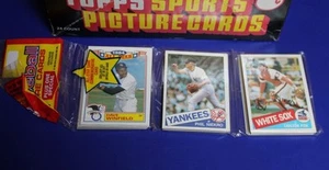 Paquete de rack de béisbol Topps 1985 con estrellas que muestran Winfield Fisk Ryan Dawson - Imagen 1 de 2