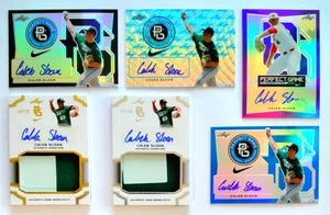 RC AUTO PATCH SSP LOT * 2016 Leaf Perfect Game * CALEB SLOAN * TREMENDOUS DEAL🤑 - Picture 1 of 22
