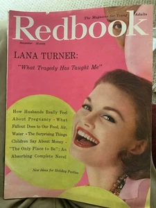 Vintage Redbook Magazine: The Magazine For Young Adults. Nov 1959 Lana Turner - Picture 1 of 3